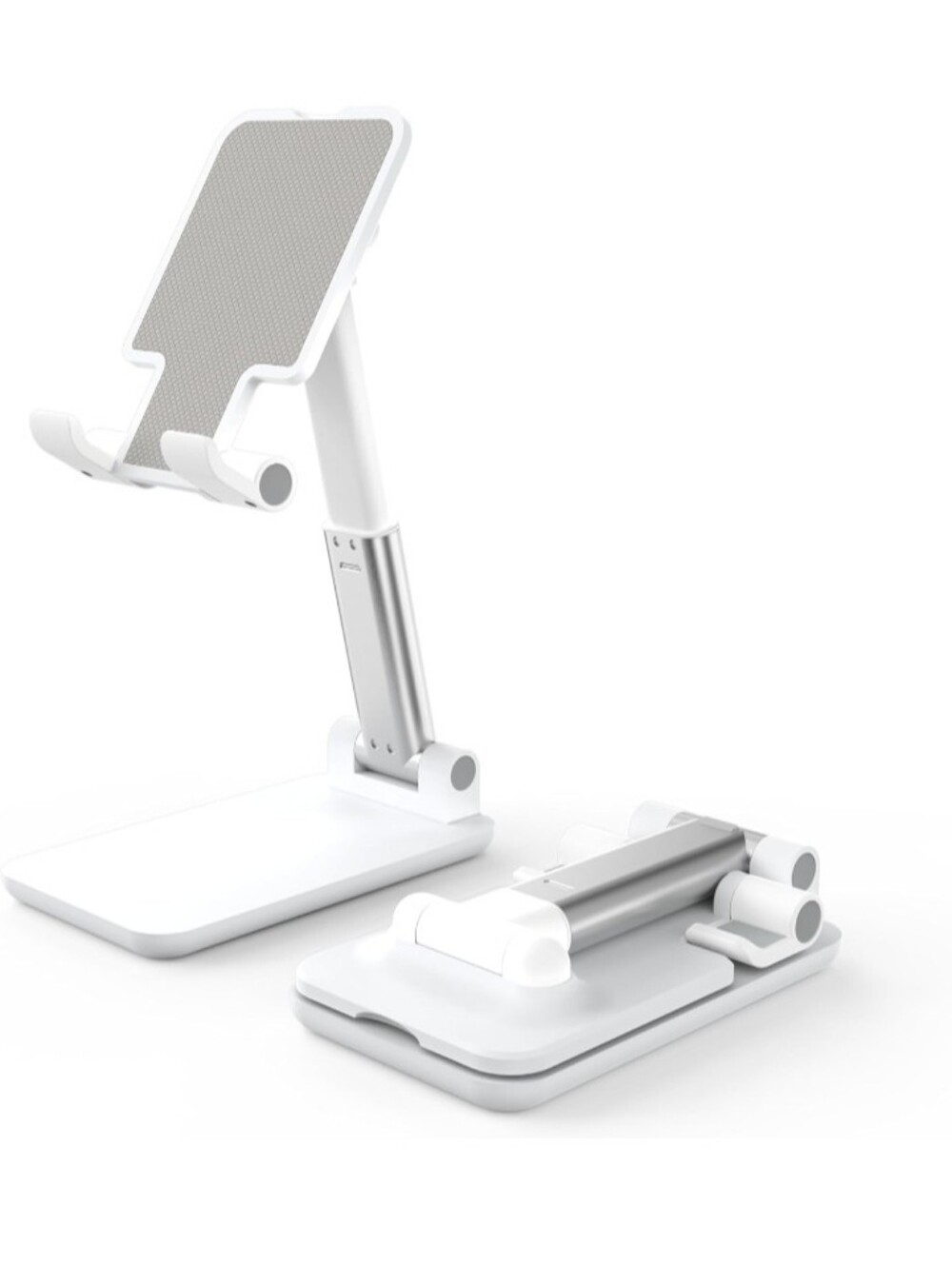 Foldable Adjustable Desktop Stand for Phones & Tablets White